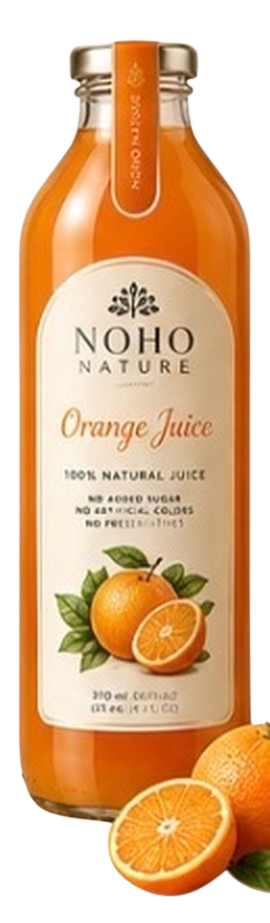 NOHO NATURE Orange Juice bottle